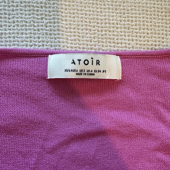 Atoir Palace Dress Pink Knit Fabric - Picture 8 of 9